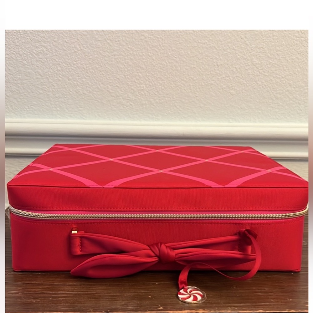 Estee Lauder Red and Pink Cosmetic Bag NWT - Picture 2 of 7